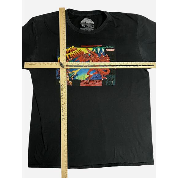 Super Metroid Nintendo T-Shirt Men’s XL Black Retro Gaming ThinkGeek 2018 Tee - Picture 11 of 13